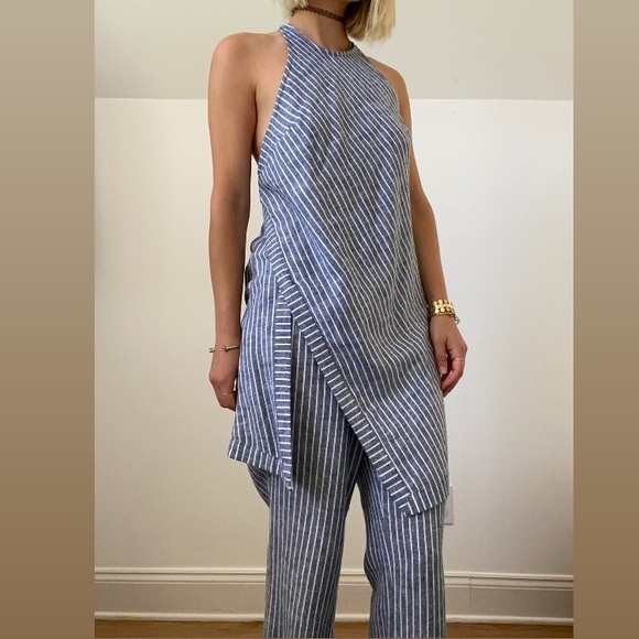 FREE PEOPLE boho pinstripe matching set - Picture 2 of 6